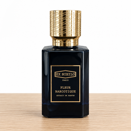 Fleur Narcotique Extrait fragrance bottle; decants sold separately