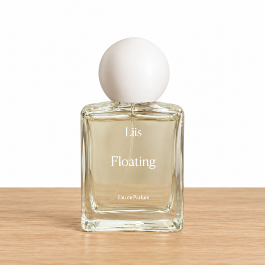 Floating fragrance bottle; decants sold separately