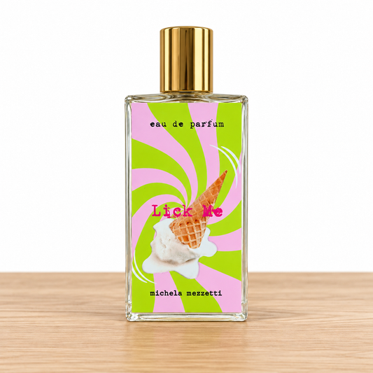 Lick Me fragrance bottle; decants sold separately