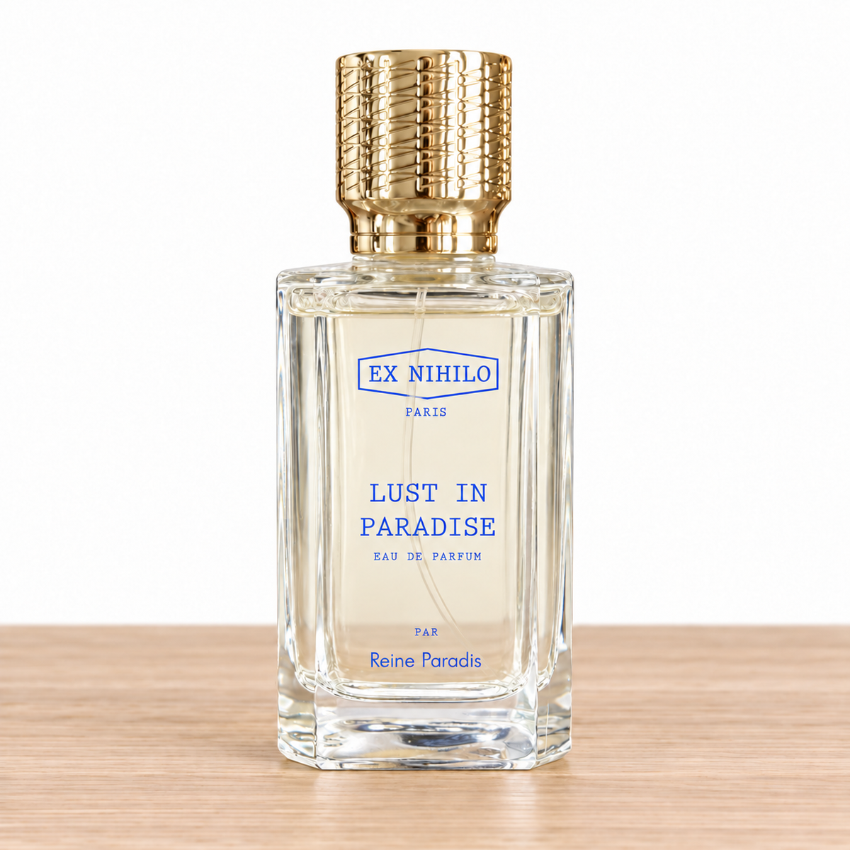 Lust in Paradise Reine Paradis EDP fragrance bottle; decants sold separately