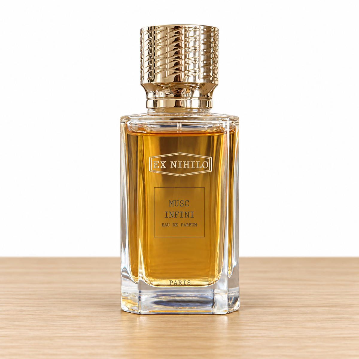 Musk Infini fragrance bottle; decants sold separately