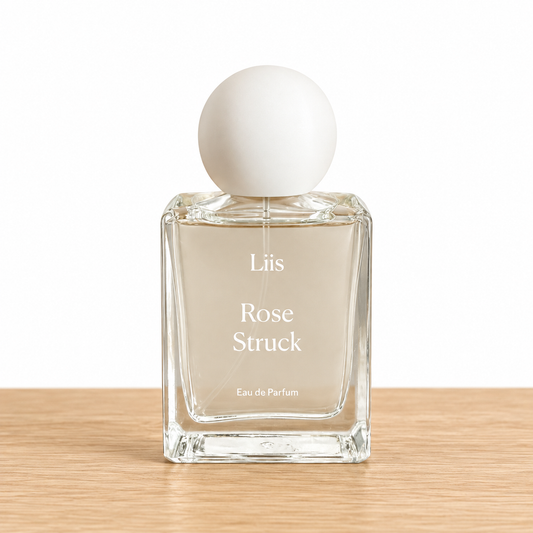 Rose Struck fragrance bottle; decants sold separately
