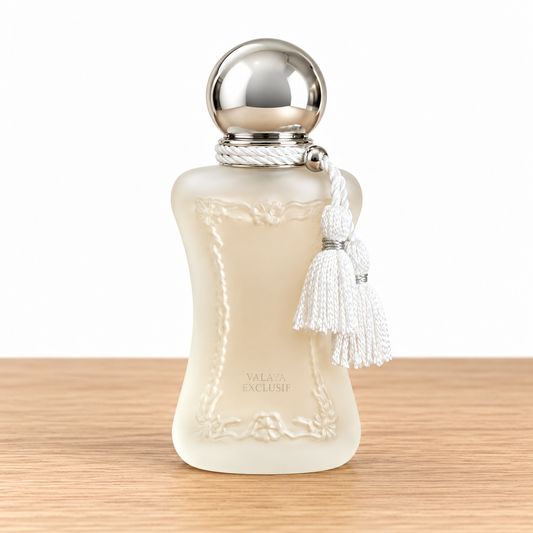 Valaya Exclusif fragrance bottle; decants sold separately